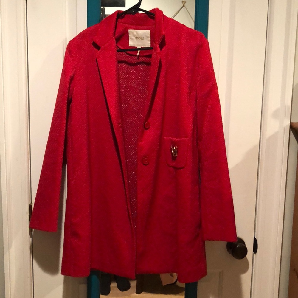 Maje red jacket
